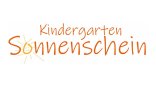 Logo des Kindergartens Sonnenschein Logo mit Schrift und Sonne
