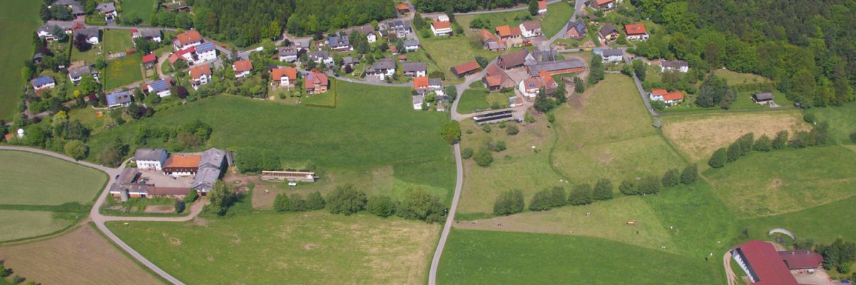 Schloss Erbach aus der Luft