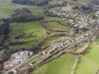 Blick auf Lauerbach aus der Vogelperspektive