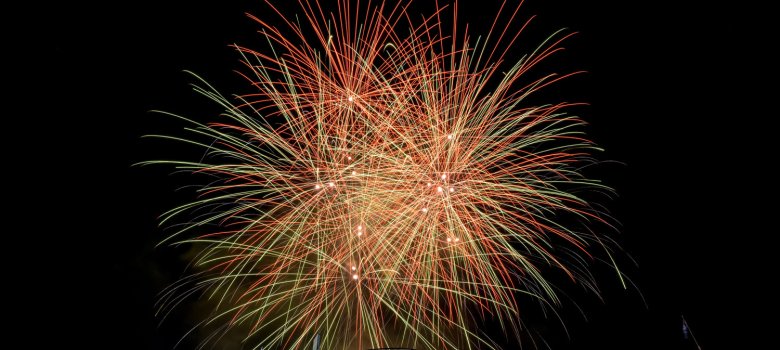 Feuerwerk am Nachthimmel
