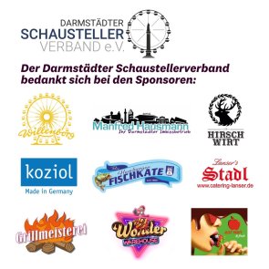 Übersicht mit Logos der Sponsoren des Frühstücks im Riesenrad