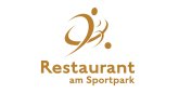 Logo mit goldener Schrift