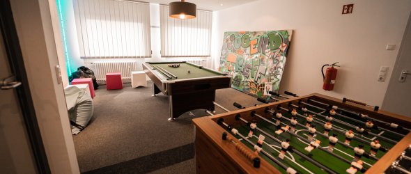 Kicker im Jugendtreff Tischkicker in Raum