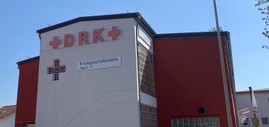 DRK Gebäude Erbach Gebäude mit DRK Schriftzug