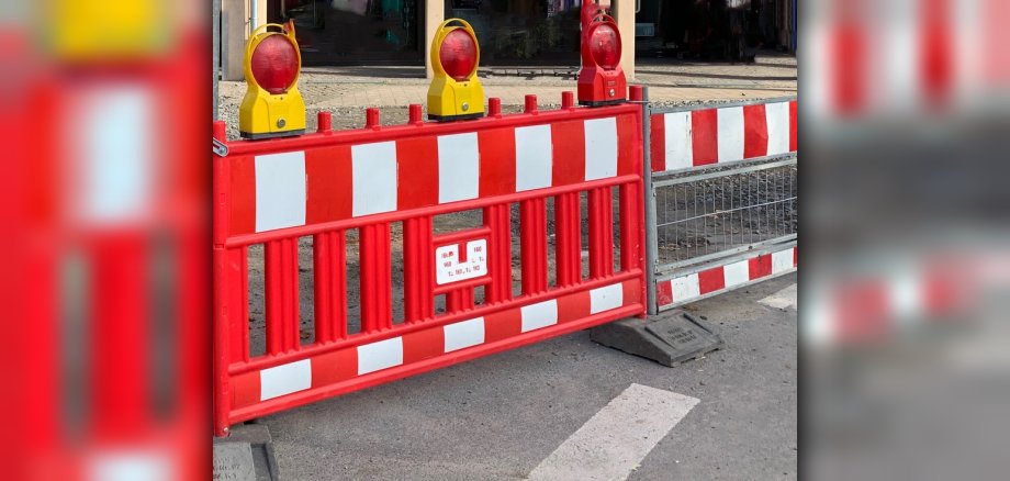 Baustellenabsperrung