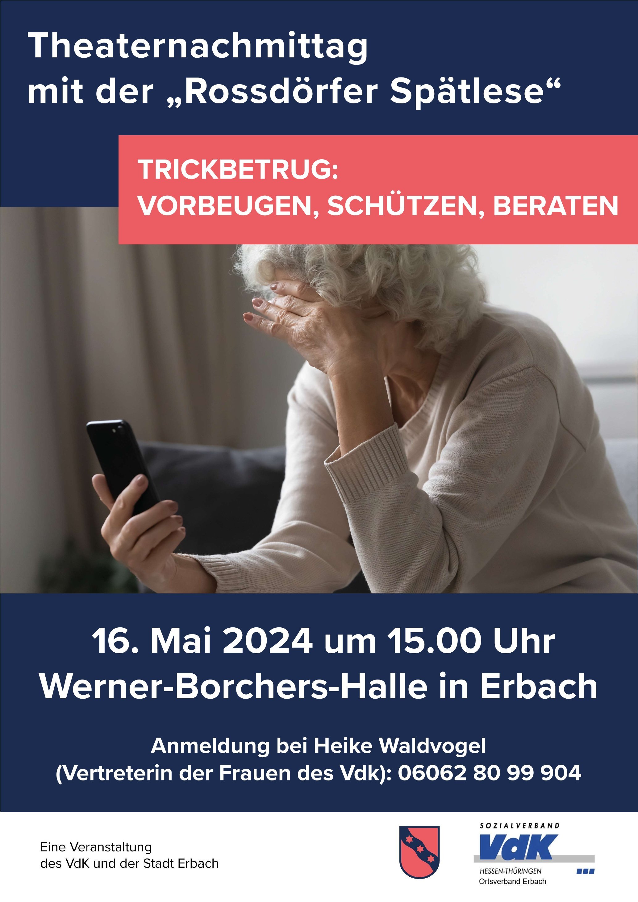 Trickbetrug bei Seniorin am Smartphone