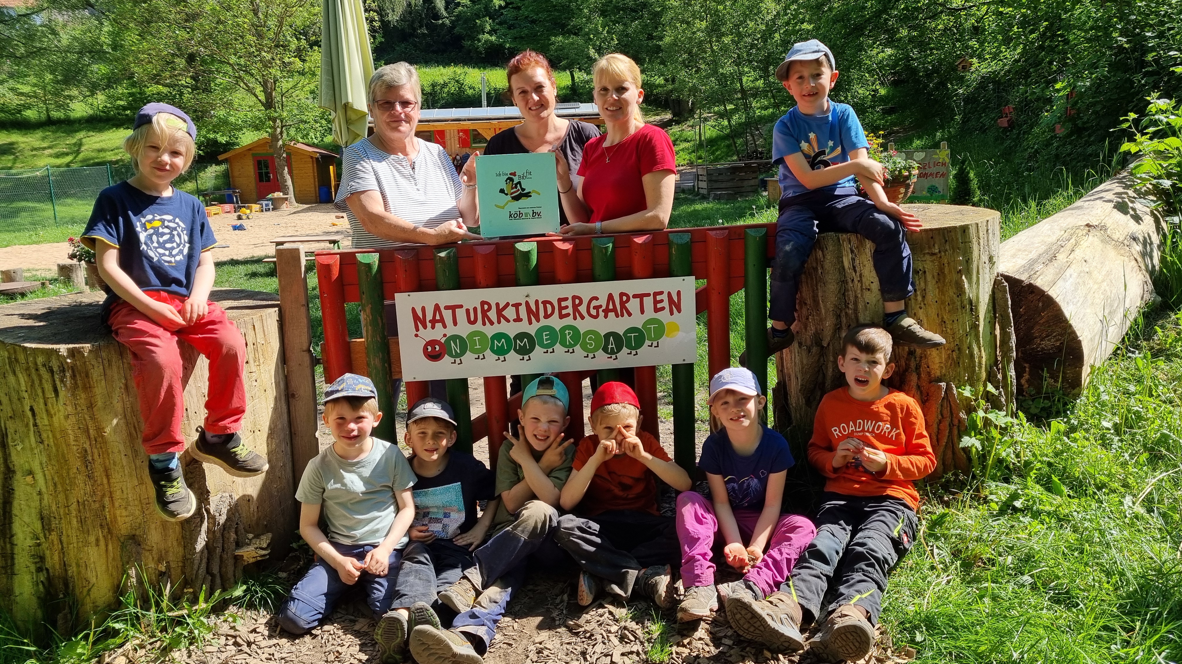 Gruppe des Naturkindergartens Nimmersatt