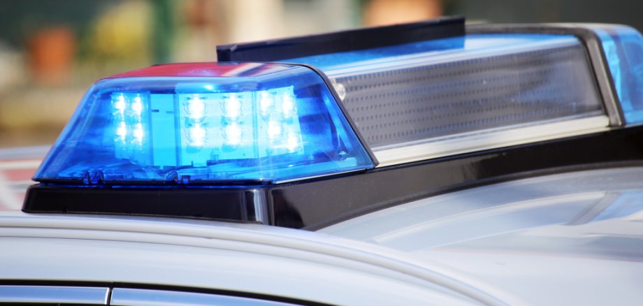 Nahaufnahme Blaulicht Polizeiauto