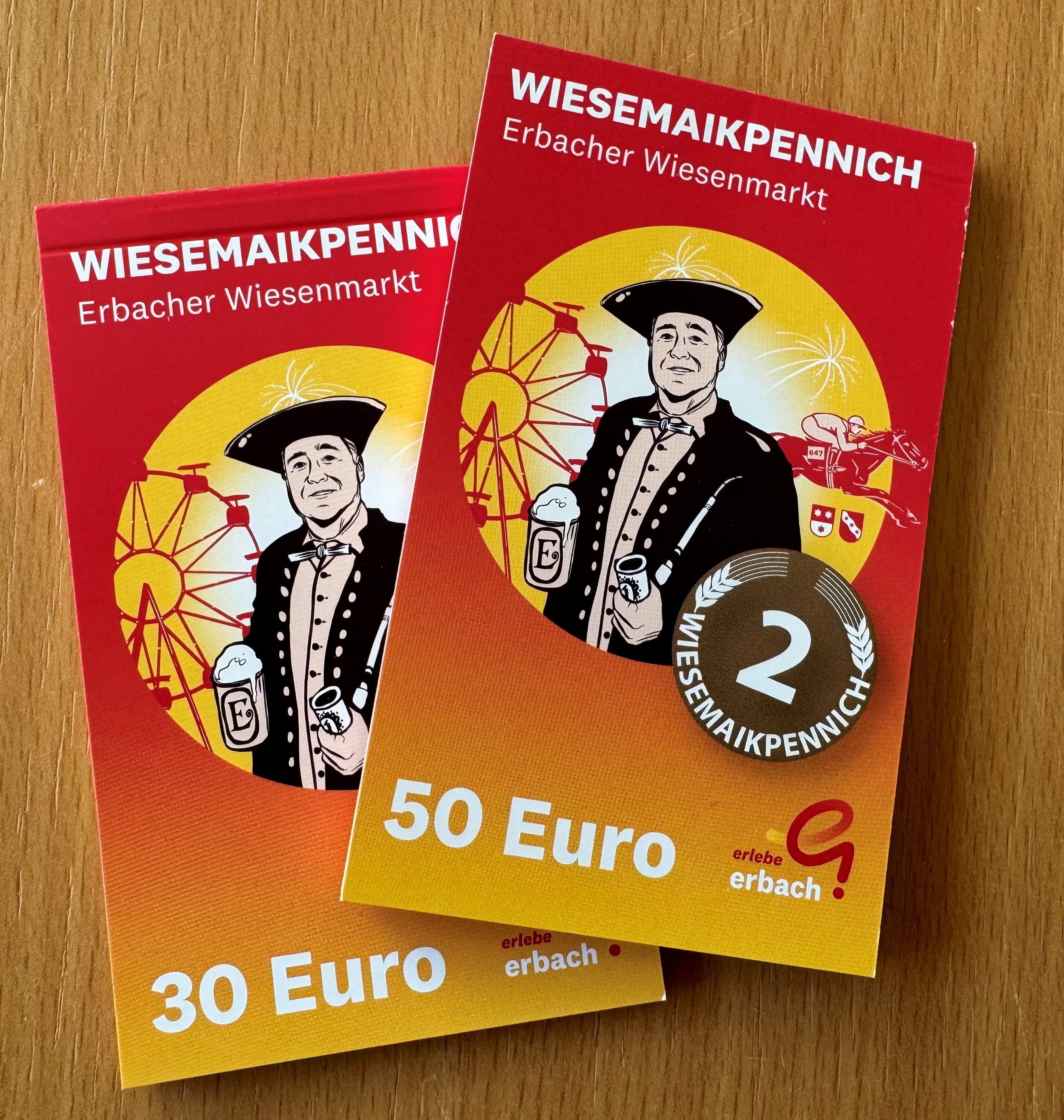 Erbacher Bauer auf Gutscheinheft