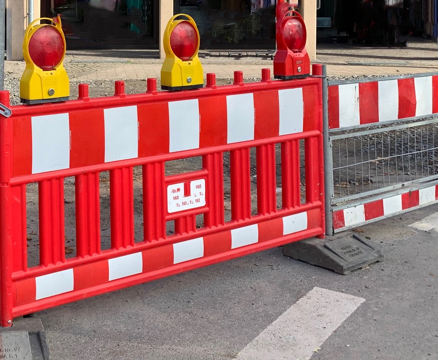Baustellenabsperrung