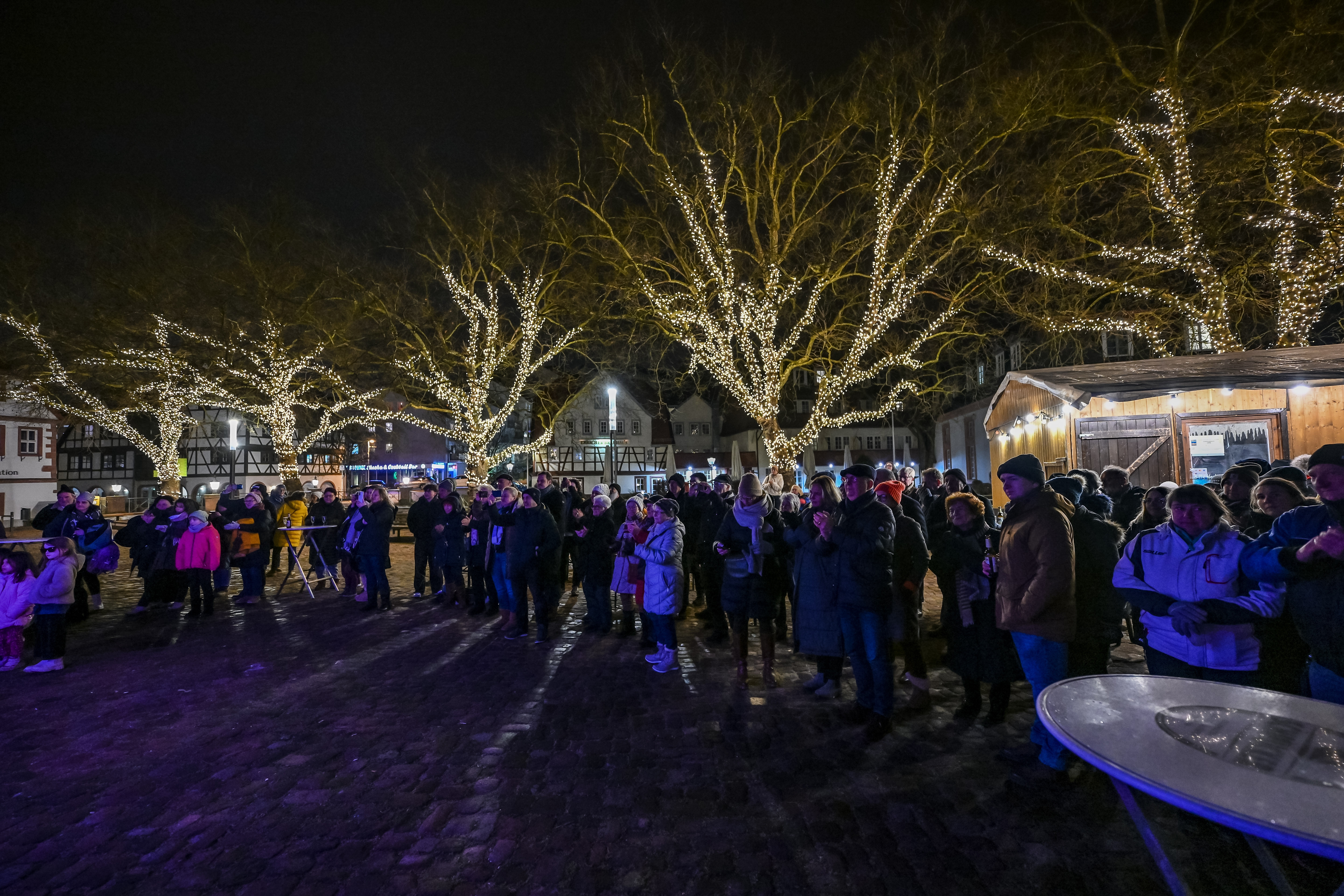 Neujahrsbegrüßung  auf dem Marktplatz